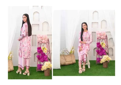 Original Damask Tawakkal Stitched 2 Piece Ready-to-wear Digital Printed Staple Shirt Designs & Stitched Digital Printed Staple Trousers